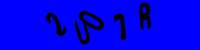 Blue Captcha Image