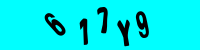 Blue Captcha Image
