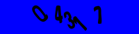 Blue Captcha Image